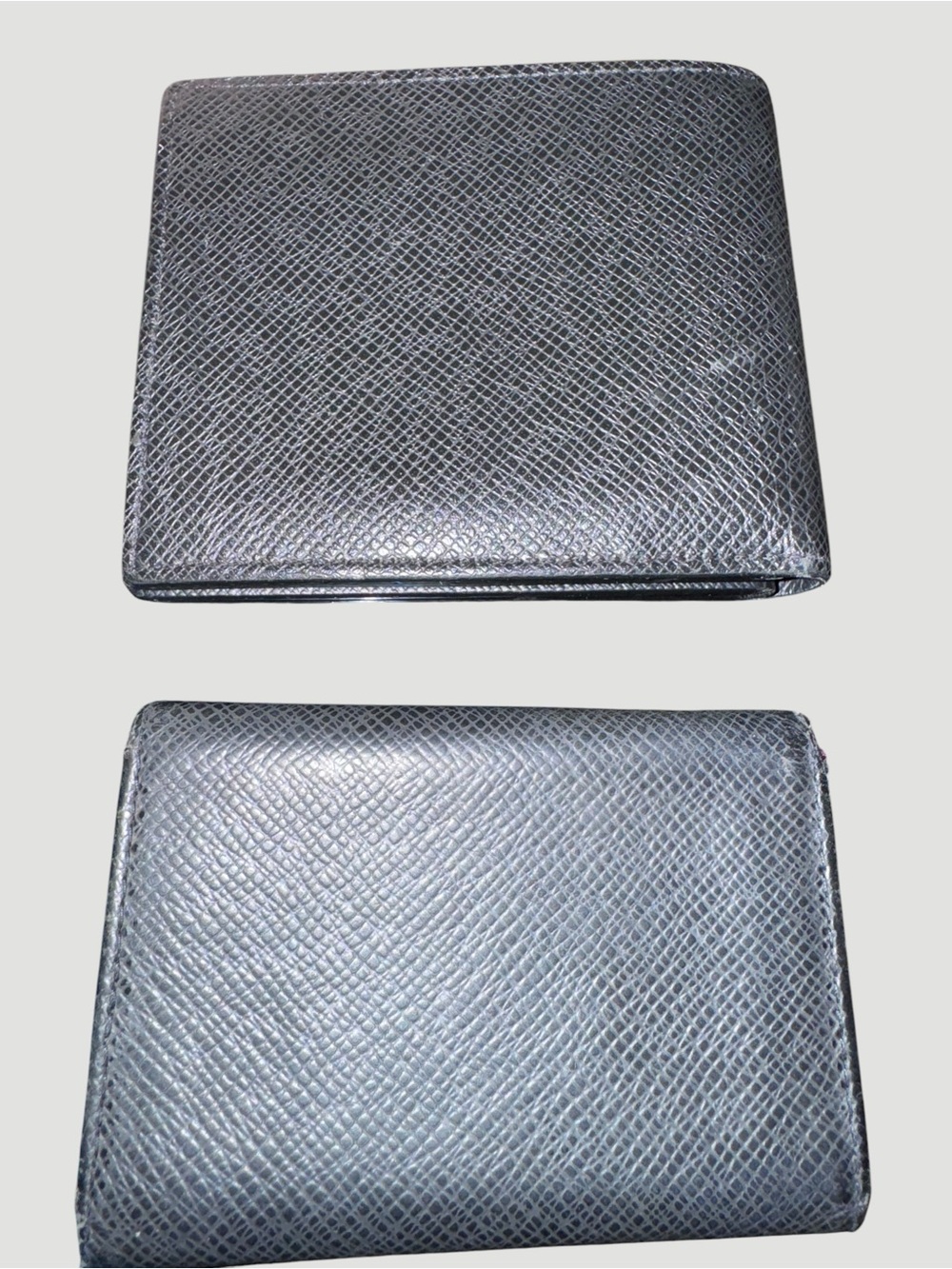 Louis Vuitton Black Taiga Amerigo Leather Wallet and key Holder Set In Box - Picture 2 of 16